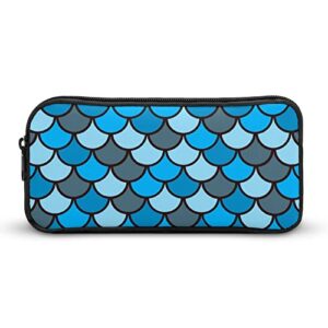 mermaid fish scale pencil case stationery pen pouch portable makeup storage bag organizer gift