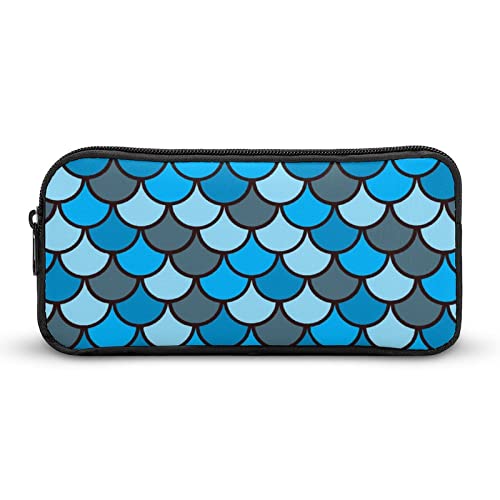 Mermaid Fish Scale Pencil Case Stationery Pen Pouch Portable Makeup Storage Bag Organizer Gift