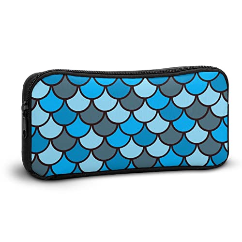 Mermaid Fish Scale Pencil Case Stationery Pen Pouch Portable Makeup Storage Bag Organizer Gift