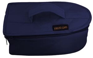 yazzii iron storage case – iron protective cover – travel iron holder with handle & zipper closure – iron carrying storage bag – dustproof & easy to carry navy