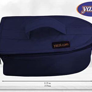 Yazzii Iron Storage Case - Iron Protective Cover - Travel Iron Holder with Handle & Zipper Closure - Iron Carrying Storage Bag - Dustproof & Easy to Carry Navy