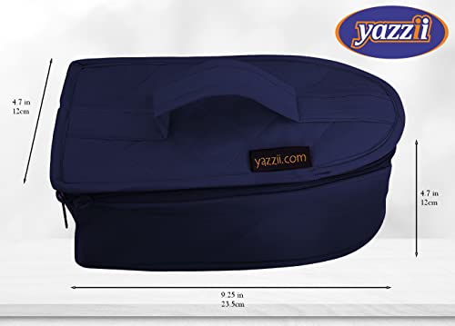 Yazzii Iron Storage Case - Iron Protective Cover - Travel Iron Holder with Handle & Zipper Closure - Iron Carrying Storage Bag - Dustproof & Easy to Carry Navy