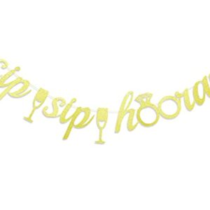 Sip Sip Hooray Bachelorette Party Banner - Cheap Wedding Bridal Shower Decor Mimosa Bar Bubbly Bar Champagne Engagement Party . Decors Supplies Props