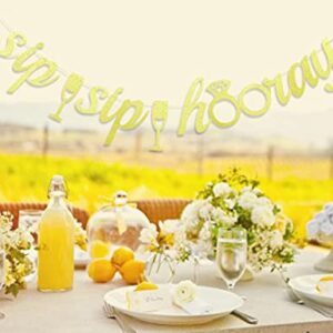 Sip Sip Hooray Bachelorette Party Banner - Cheap Wedding Bridal Shower Decor Mimosa Bar Bubbly Bar Champagne Engagement Party . Decors Supplies Props