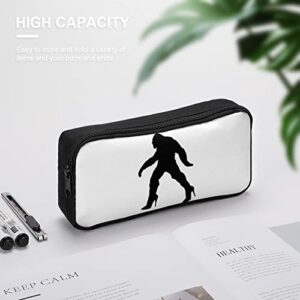 Bigfoot Sasquatch High Heels Pencil Case Stationery Pen Pouch Portable Makeup Storage Bag Organizer Gift