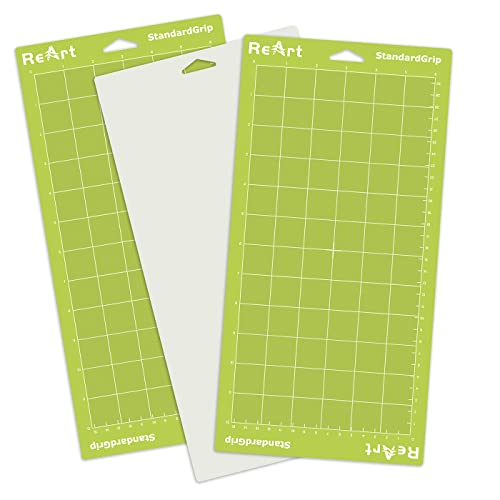 ReArt Standard Grip Adhesive Cutting Mat 6 x 12 Inch For Cricut Expression Machine - 3 Pack