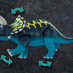 Playmobil Dino Rise Triceratops: Battle for The Legendary Stones