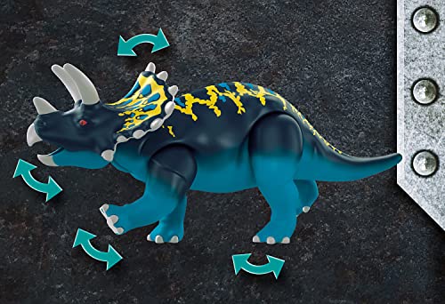 Playmobil Dino Rise Triceratops: Battle for The Legendary Stones