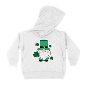 st. patrick’s day gnome kids hoodie sweatshirt toddler 4t white
