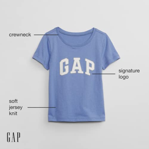 GAP Baby Girls Short Sleeve Logo T-Shirt T Shirt, Devi Pink, 12-18 Months US