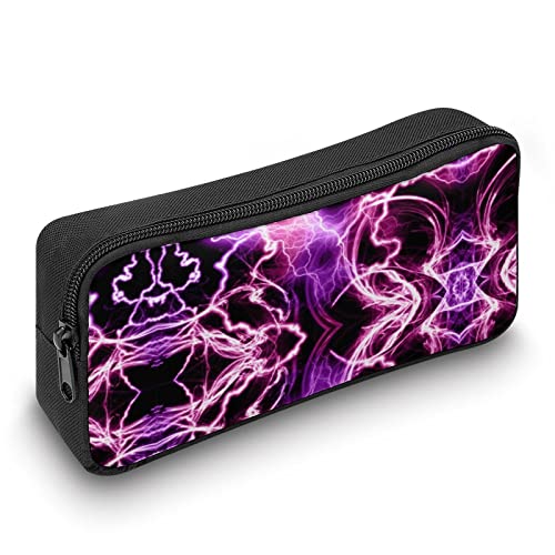 Thunder and Fulmination Pencil Case Stationery Pen Pouch Portable Makeup Storage Bag Organizer Gift