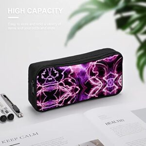 Thunder and Fulmination Pencil Case Stationery Pen Pouch Portable Makeup Storage Bag Organizer Gift