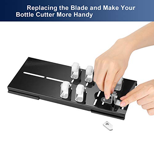 Replacement Blades for Glass Bottle Cutter 2 Packs, Metal Coating Cutting Blades Replacement for Bottle & Lens Cutting Machine, Fit Most Brands of Glass Bottle Cutter Machine