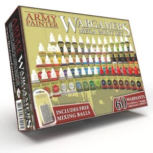 the army painter paint set – miniature painting kit with 100 rustproof mixing balls & 60 nontoxic acrylic paints for wargamers hobby model paints for plastic models – mini figure painting kit