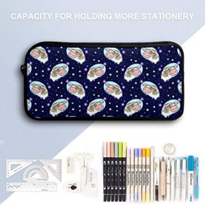 SpaceCow Moo Pencil Case Stationery Pen Pouch Portable Makeup Storage Bag Organizer Gift