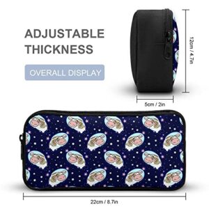 SpaceCow Moo Pencil Case Stationery Pen Pouch Portable Makeup Storage Bag Organizer Gift