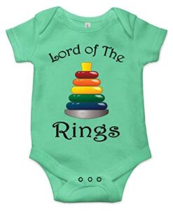 lord of the rings cute funny bodysuit newborn infant onesie green