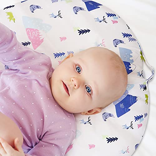 GFU Newborn Lounger Cover for Boys Girls, Removable Lounger Pillow Cover, Soft Snug Fitted Baby Lounger Slipcover(Lounger Pillow Not Included)