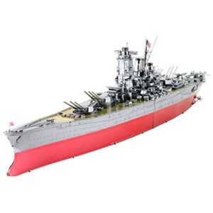 fascinations metal earth premium series yamato battleship 3d metal model kit