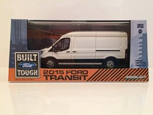 greenlight 86039 2015 ford transit lwb oxford white 1:43 scale diecast