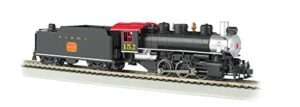 bachmann industries trains usra 0-6-0 with smoke & short haul tender n.c.& st. l. #152 ho scale steam locomotive