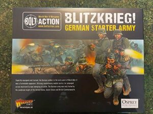 bolt action blitzkrieg! german starter army pack 1:56 wwii military wargaming figures 1000pts plastic model kit
