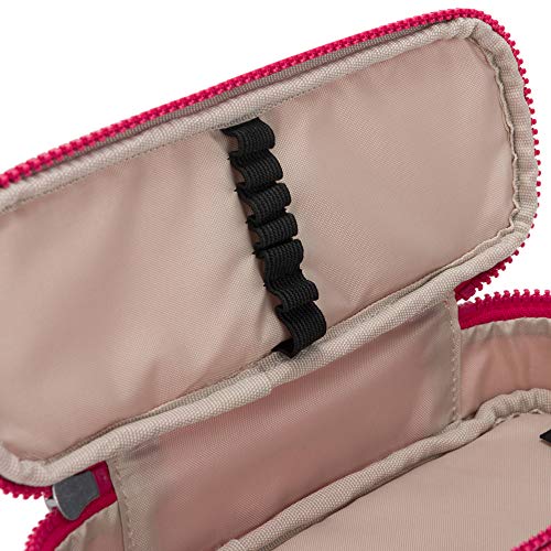 Kipling womens 30 Pens Case Cosmetic Bag, Dainty Pink, One Size US