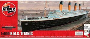 airfix rms titanic 1:400 passenger ship plastic model gift set with paint and glue a50146a