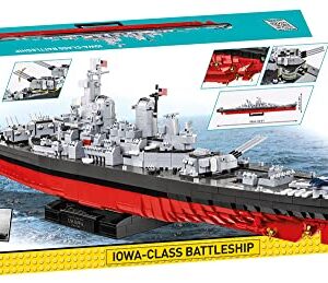 COBI Historical Collection World War II Iowa-Class Battleship, 4-in-1 Executive Edition