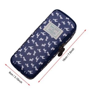 Cute Pencil Case Large Capacity Floral Pencil Pouch Stationery Organizer Multifunctional Cosmetic Makeup Bag Holder for Pencils Pens (Style-02)
