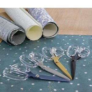 OfficeGoods Acrylic & Stainless Steel 9" Scissors - Modern Design for the Stylish Home, Office, or School - Perfect for Arts & Crafts, Scrapbooking, Fabric, & Sewing - Gold