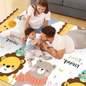 nuopeng foldable baby play mat crawling mat kids folding mat large xpe foam portable lightweight waterproof double side indoor or outdoor using non toxic for babies, infants, toddlers