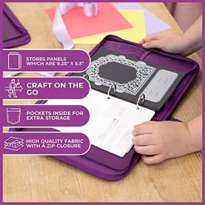 Crafter's Companion Folder-Small Die & Stamp Storage, Purple