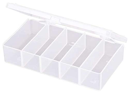 Flambeau Compartment Box, 5-7/8" W x 3-1/2" L x 1-5/16" H, Translucent