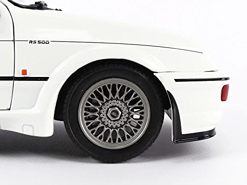 Solido S1806104 1:18 1987 Sierra RS500-White Ford Collectible Miniature car, White