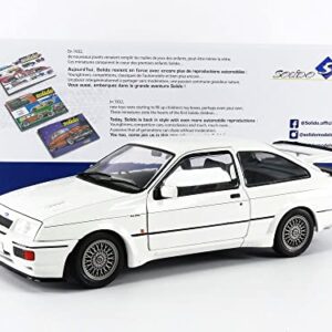 Solido S1806104 1:18 1987 Sierra RS500-White Ford Collectible Miniature car, White