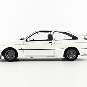 Solido S1806104 1:18 1987 Sierra RS500-White Ford Collectible Miniature car, White