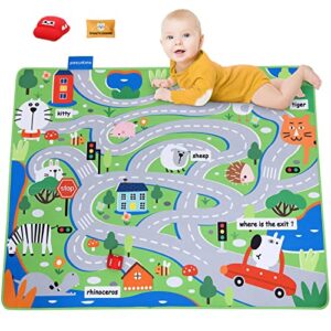 lovvie & joy baby play mat,kid rug carpet playmat ,baby play mat for floor,foldable non-slip play mats for baby and toddlers,ideal gift for children baby bedroom play room