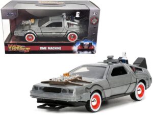 modeltoycars delorean dmc (time machine), back to the future part iii – jada toys 32290 – 1/32 scale diecast car