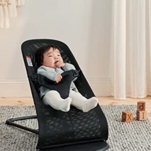 BabyBjörn Bouncer Bliss, Black Frame, Mesh, Black (006225US)