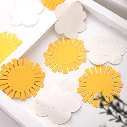 You Are My Sunshine Banner - Sunshine And Cloud Garland, First Birthday Sunshine Theme Party Decoration, Summer Cake Smash Bunting, You Are My Sunshine Baby Shower, Clouds Sun Summer Party Background Photo Props