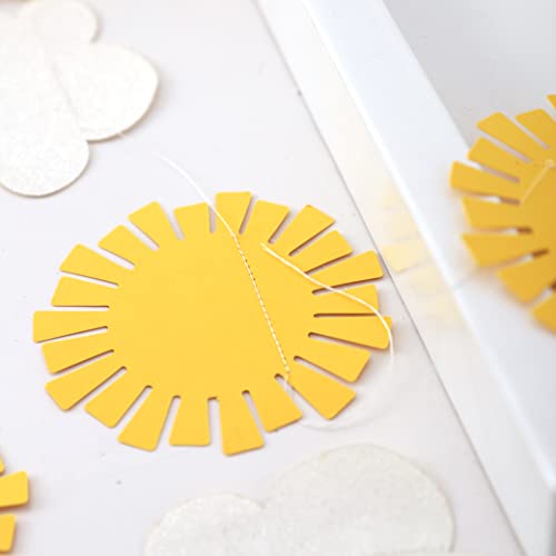 You Are My Sunshine Banner - Sunshine And Cloud Garland, First Birthday Sunshine Theme Party Decoration, Summer Cake Smash Bunting, You Are My Sunshine Baby Shower, Clouds Sun Summer Party Background Photo Props