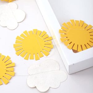 You Are My Sunshine Banner - Sunshine And Cloud Garland, First Birthday Sunshine Theme Party Decoration, Summer Cake Smash Bunting, You Are My Sunshine Baby Shower, Clouds Sun Summer Party Background Photo Props