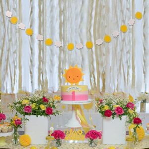 You Are My Sunshine Banner - Sunshine And Cloud Garland, First Birthday Sunshine Theme Party Decoration, Summer Cake Smash Bunting, You Are My Sunshine Baby Shower, Clouds Sun Summer Party Background Photo Props