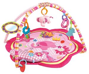 emilystores pink baby acctivity play gyms playmats, elephant