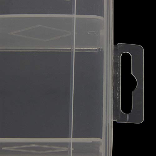 Heyiarbeit Plastic Organizer Container Storage Box Adjustable Divider Removable Grid Compartment, Premium Small Parts Organization(10 grids, Clear x 1)