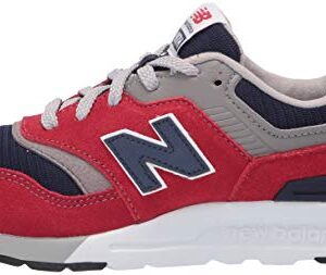 New Balance Kid's 997h V1 Lace-up Sneaker, Team Red/Pigment, 2 Wide Infant
