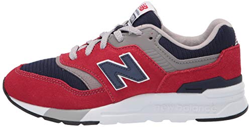 New Balance Kid's 997h V1 Lace-up Sneaker, Team Red/Pigment, 2 Wide Infant