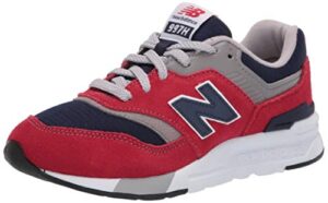 new balance kid’s 997h v1 lace-up sneaker, team red/pigment, 2 wide infant