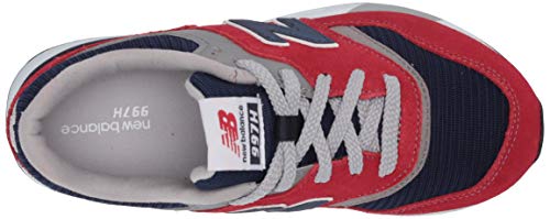 New Balance Kid's 997h V1 Lace-up Sneaker, Team Red/Pigment, 2 Wide Infant